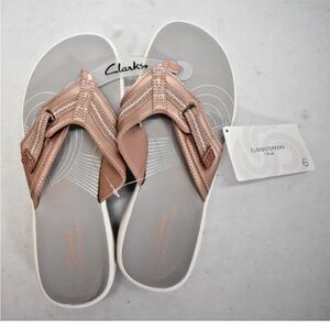 Cloudsteppers by Clarks Breeze Sea Sandal Rose Gold Size 5- New with no box